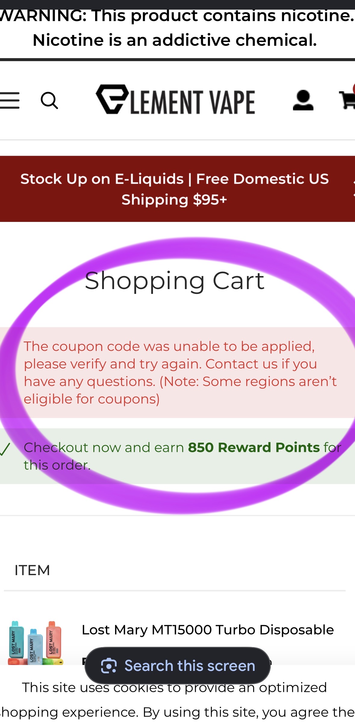 electronic tobacco discount code 45% OFF Element Vape Coupon 2018 Coupon Codes